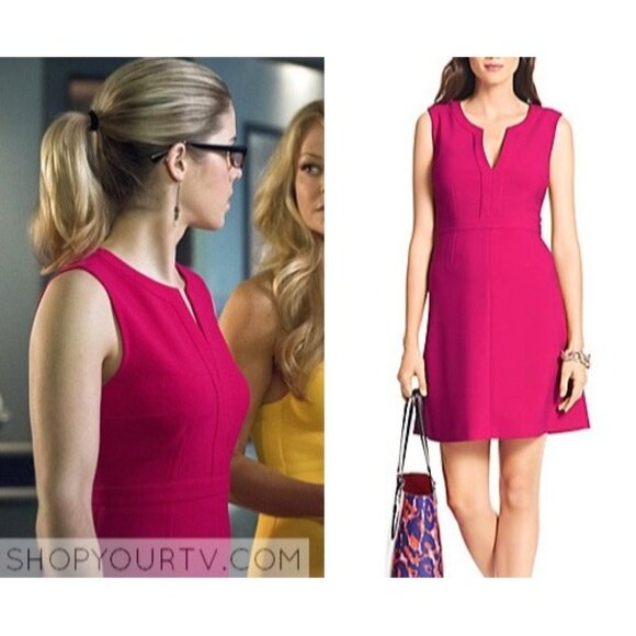 Diane Von Furstenberg Pink Dress 2 Banded Caftan Fleur Sleeveless Mini XS V Neck - Picture 5 of 11